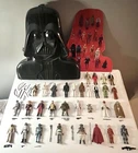 🩸Star Wars 1980 Darth Vader Case + 31 Original Figures Lot & Paper Insert -Read