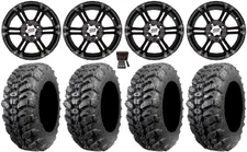 ITP SS212 14" Wheels Black 32" Sniper 920 Tires Textron Wildcat XX