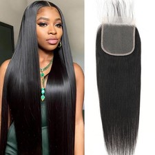 5x5 HD Transparent Skinlike Lace Closure 5x5 Human Hair Straight Brazilian Lace