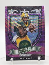 2021 Panini Prizm Draft Picks Trey Lance (RC) Crusade Purple Wave Prizm #164 
