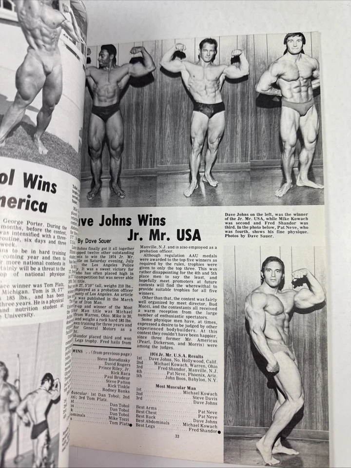 IRON MAN Magazine Bodybuilding Muscle-November 1974 Foto 3 de 4
