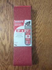 NEW Diablo Sanding Belt 3  x 21  36 Grit Extra Coarse 2 pk OEM Real Diablo
