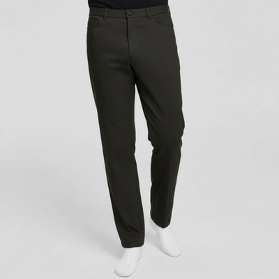 Tommy Hilfiger Men's Green Twill Modern-Fit Four-Pocket Dress Pants Size 36W 29L