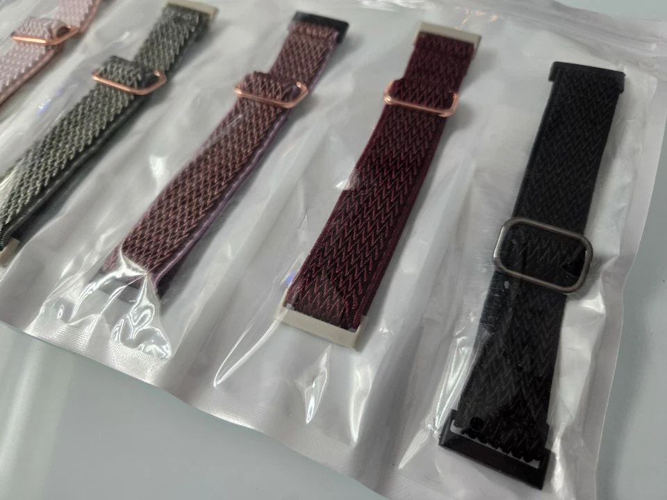 Paquete de 5 bandas de repuesto Ouwegaga Fit Bit Versa, lavables multicolores, nuevas Foto 4 de 4