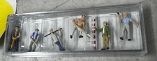 Vintage PREISER H0 scale 1:87 road workers figures #10030