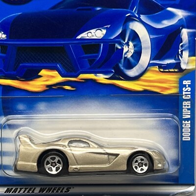 Hot Wheels 35th Anniversary Dodge Viper GTS-R Gold 2002 Free