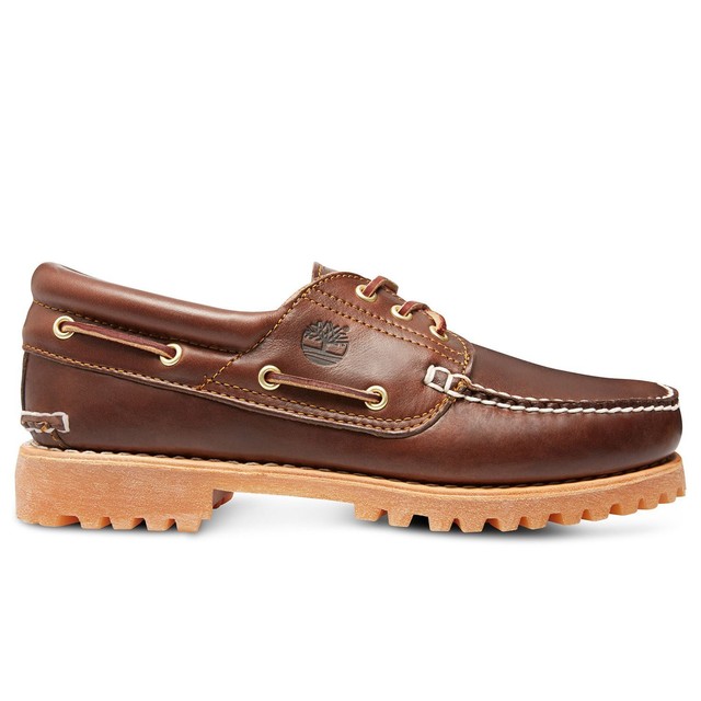 Timberland 3 Eye Brown 30003 Heritage Classic Lug Mens Boat Shoes Size 8 EU  8.5 for sale online | eBay