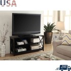 Oxford Tv Stand W/ Shelves Open Storage Cable Management Entertainment Unit New