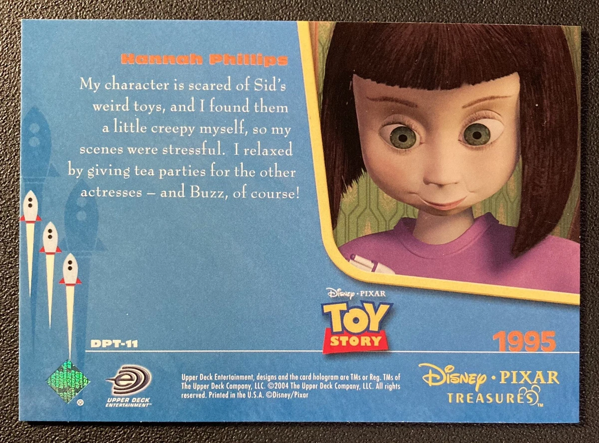 2004 UD Disney Pixar Treasures DPT-11 Toy Story — HANNAH PHILLIPS [Actual  card] | eBay
