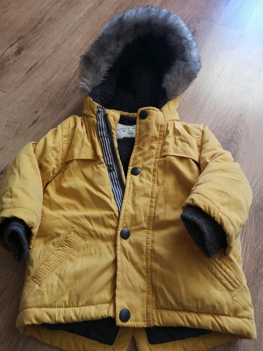 Boys Age 6 9Mths Tesco Coat Yellow Hooded