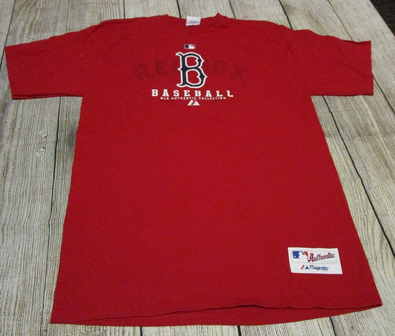 VERY NICE Majestic MLB Authentic Collection Boston Red Sox T-Shirt size Large*