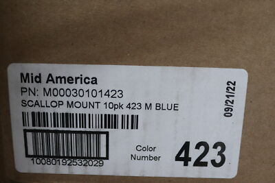 #ad #ad 10 Pk Mid America Original Scalloped Mount Midnight Blue #423 M00030101423 $140.34