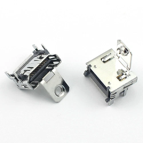 10Pcs HDMI HD Interface 19 Pin Female SMD SMT PCB Socket Connector 4 Legs 19P