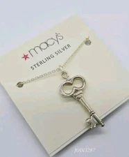 KEY Pendant Necklace Sterling Silver 925 Macy's