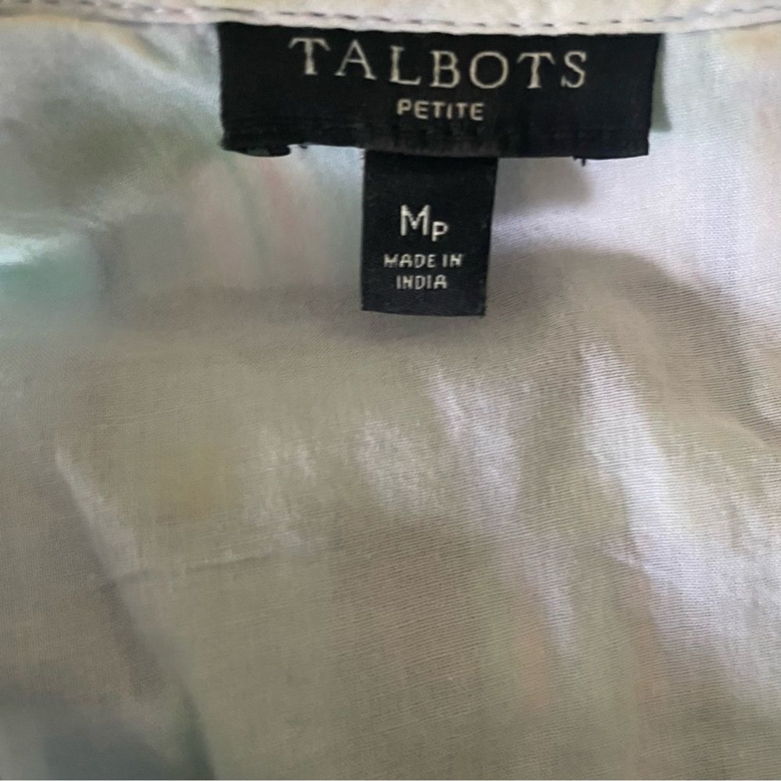 Talbots Patchwork Button Back Tank Top Womens Med… - image 9