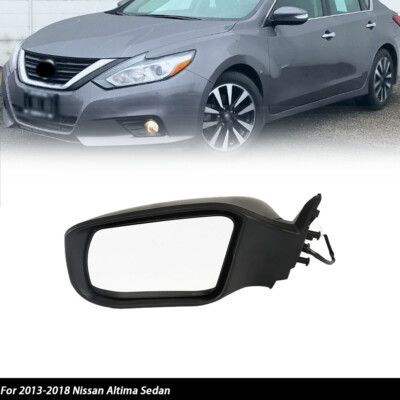 Driver Side Left Power Mirror For Nissan Altima Sedan 2013-2018 - Paintable, Direct Replacement (happy19star)