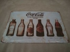 Brand New Sealed Coca Cola Bottle Collection 8 x 12 Metal Tin Sign Est 1886
