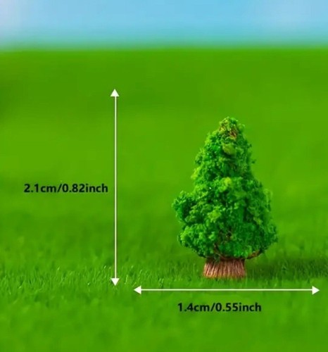 Anneome 6 Stück Teiliges Modellbau Tannenbaum Mini Produktbild-Vorschau 7