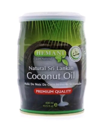 Hemani Coconut Oil 100% Sri Lankan  (400ml) For Hair Care Premium Quality 