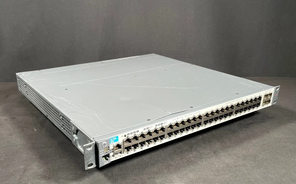 HP E3800  J9576A  48 Port  4x SFP+  Gigabit Switch W/2x Psu - Same Day Shipping - Image 2 of 4