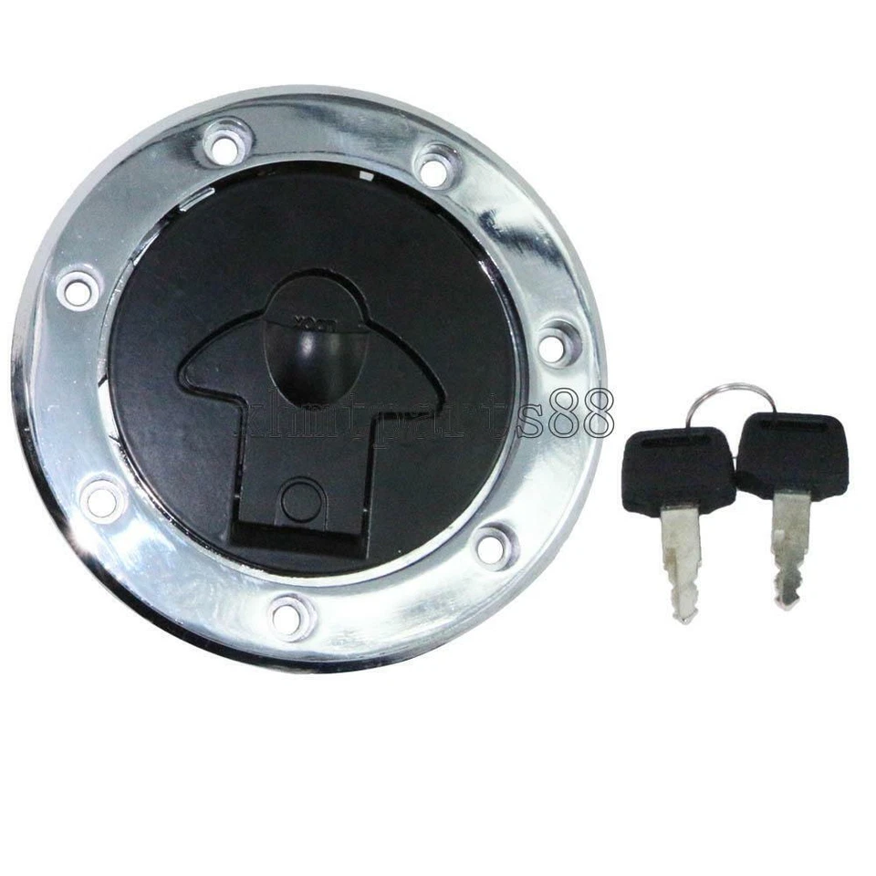 Motorcycle Fuel Gas Cap Lock w/ Keys For Kawasaki Ninja 600R ZX600C 1988-1993 Foto 3 de 4