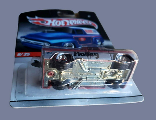 2010 Hot Wheels CUSTOM '62 CHEVY PICKUP TRUCK Slick Rides Dark Red & Silver 1:64 - Picture 12 of 15