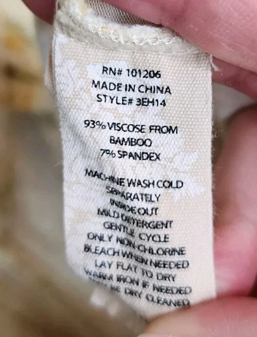 Soft Surroundings Yellow Floral Robe Petite Medium Tie Belt Pockets - Image 4 of 4