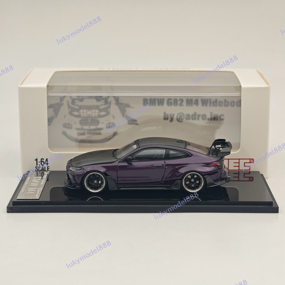 ミニカー MINIGT 1/64  M4 GTR STREET WARRIOR 1/64 STREET WARRIOR SW M4 Purple Diecast Models Car Limited