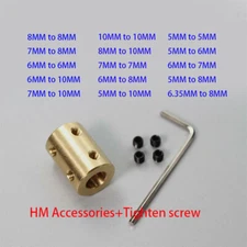 5/6/7/8/10/12mm Shaft Coupling Rigid Coupling Coupler Motor connector + screw