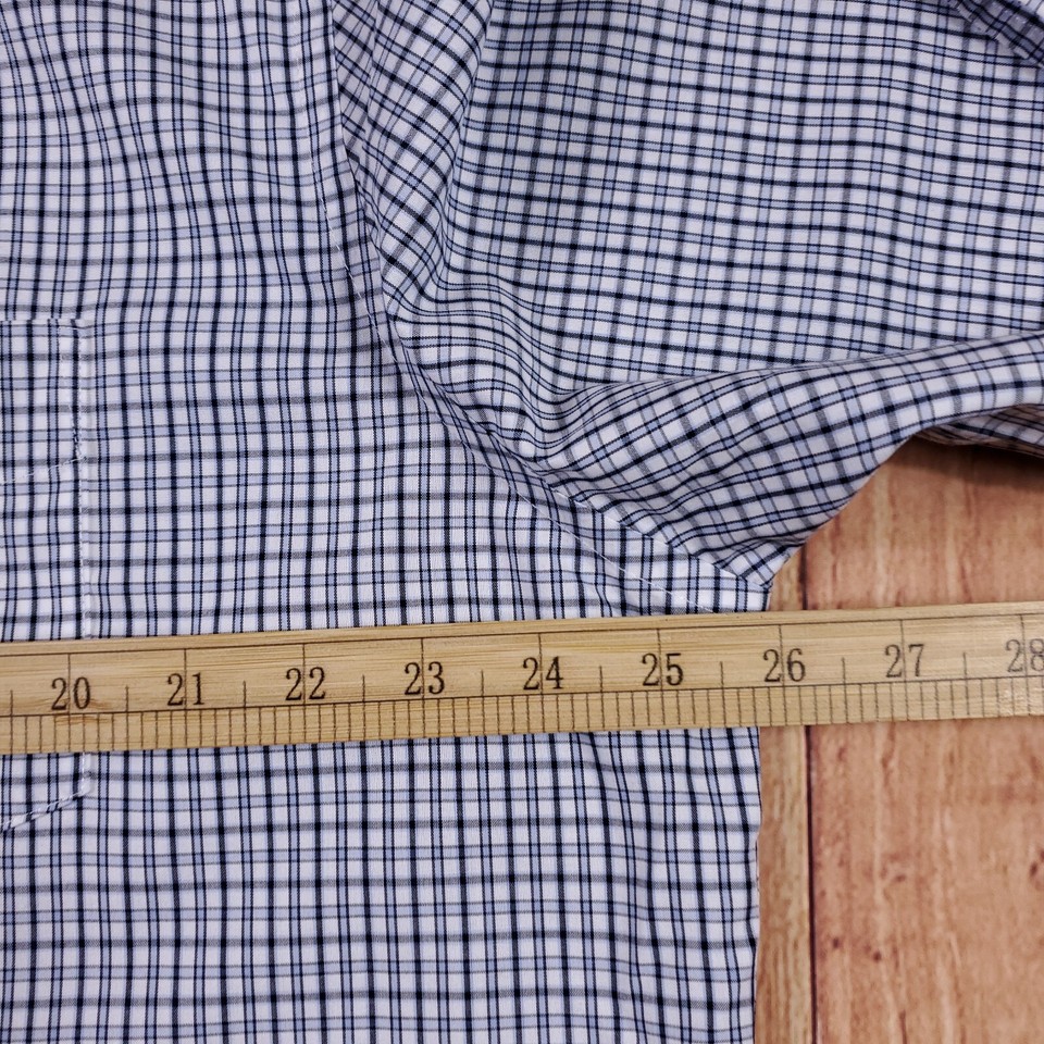 Untuckit Men’s Check Dress Shirt Wrinkle Free Tall Fit XXL eBay