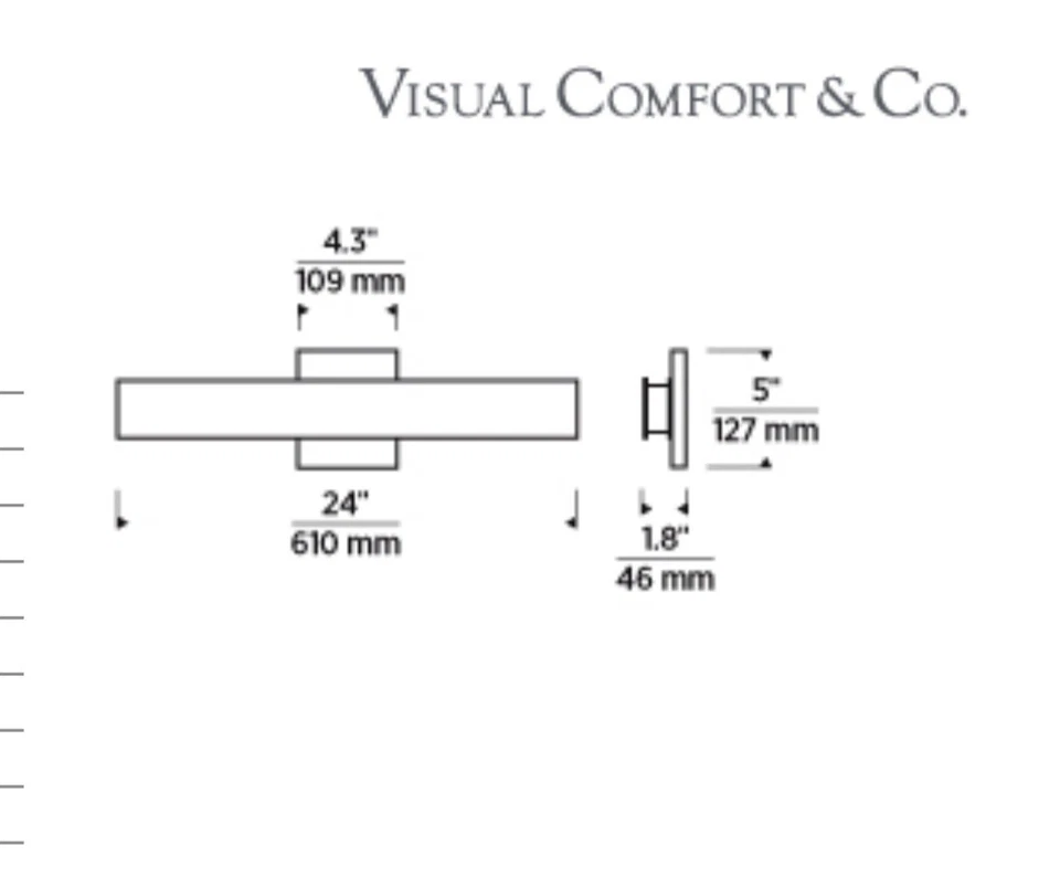 Tech Lighting 700BCBAU24B-LED930 Black BAU Bath Fixture. Comes As Shown - Image 3 of 4