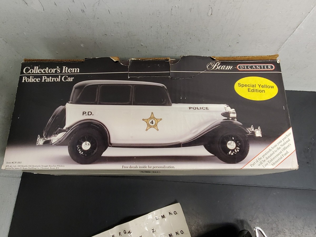 Jim Beam1934 Ford Model A Police Car EMPTY Decanter Original Box  display picture 1