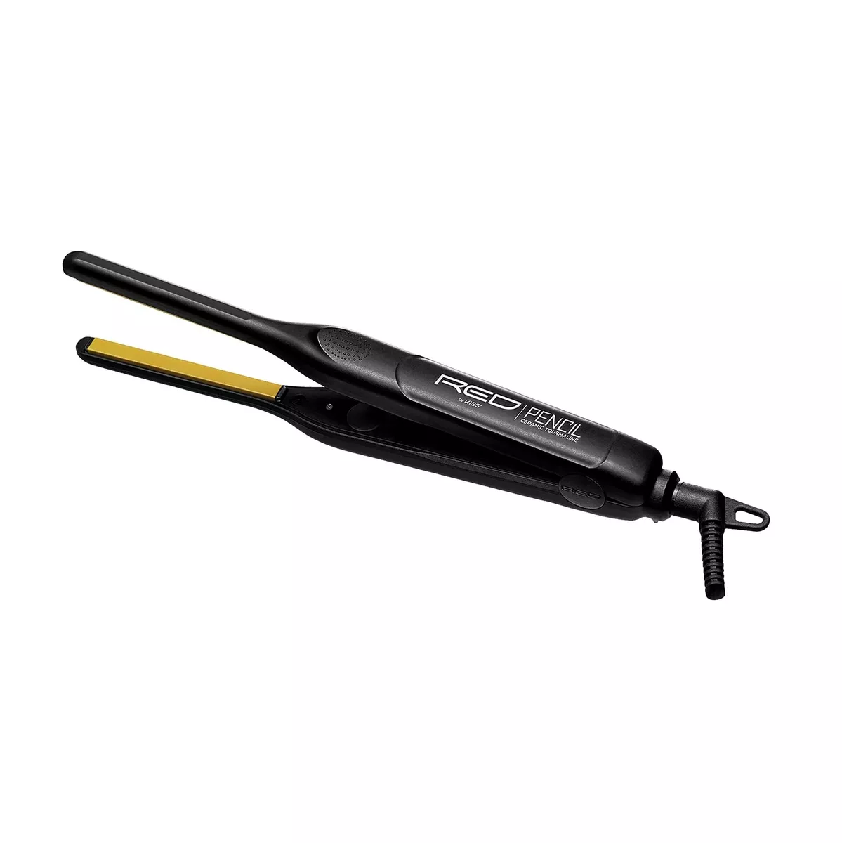 Red by Kiss Ceramic Tourmaline Pencil Flat Iron 0.3 Inch Hair