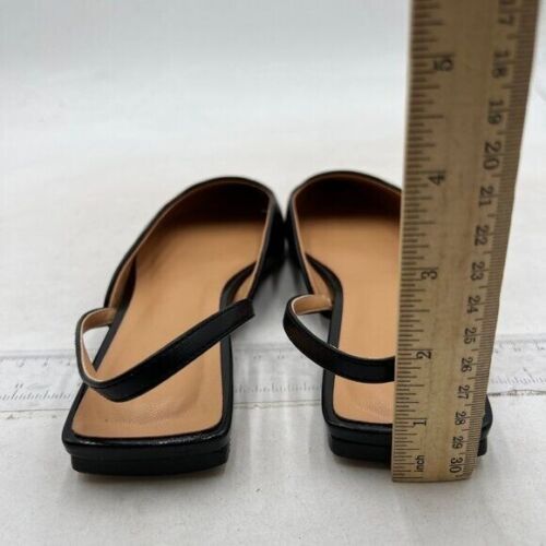 Slingback Flats for Women Pointed Toe Flats Slip On Casual Office Shoes Black - Picture 4 of 7