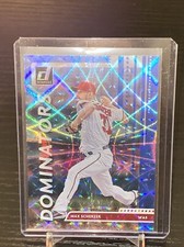 2020 PANINI DONRUSS DOMINATORS MAX SCHERZER #’d 021/249 BLUE PARALLEL