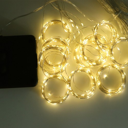 300LED Solar Window Lights Fairy Garden Decor Curtain Hanging Lamp Gazebo Patio - Picture 18 of 23