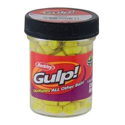 Berkley Gulp Alive Corn Nuggets Yellow 1.5 Oz Jar Fishing Bait GCN