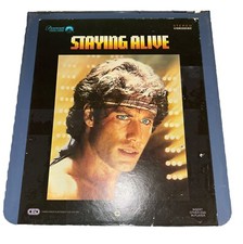 Staying Alive Vintage CED Movie VideoDisc Paramount Entertainment John Travolta