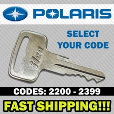 Polaris ATV Ranger RZR Snowmobile Key Cut to Your Code 2200 - 2398