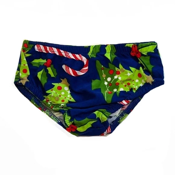 NUEVO CON ETIQUETAS Bonnie Jean Bebé Niñas 24M Vestido de Navidad y Bragas Acebo Bastón de Caramelo Rayas Foto 2 de 3