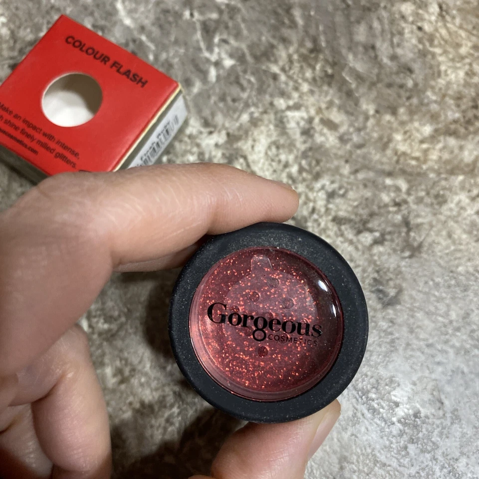 Gorgeous Cosmetics Colour Flash Loose Glitter Eyeshadow Ruby (RED) New - Image 2 of 4