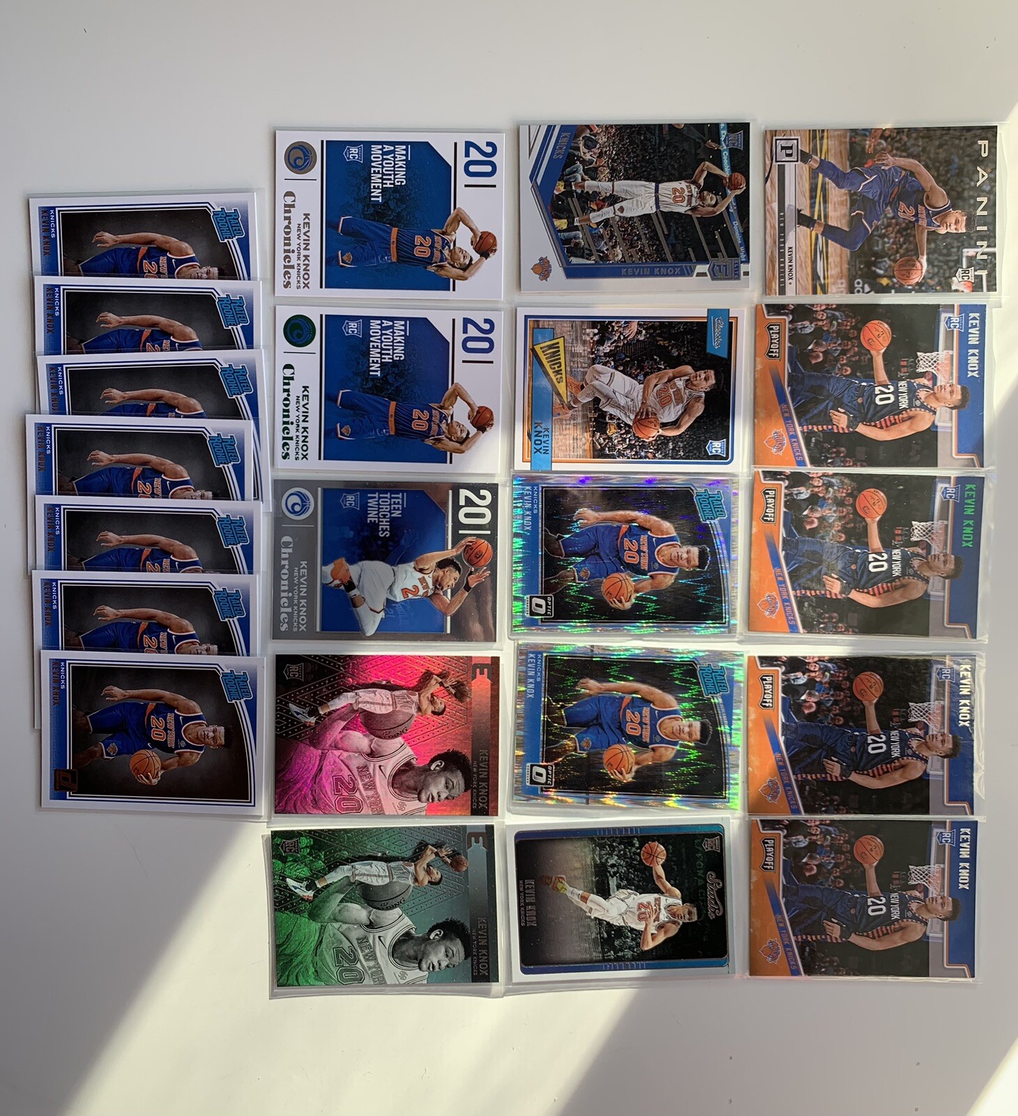 Kevin Knox 22-Card Rookie Lot with Optic Shock Wave X2 + Mystery Pack