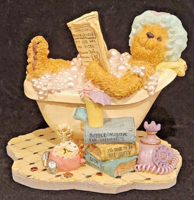 Boyds Bearstone ''Bubbles Bearsall . . . It's Good To Be Retired'' #2277929 -- NIB