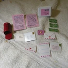 Vtg Barbie dollhouse MAILBOX envelope letters dream house mail office money
