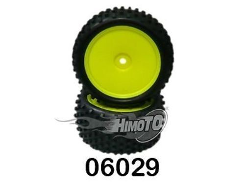 06029 Wheel + Circles Yellow Post. Sealed Rear Hexagon INT.0 15/32in HIMOTO 2PZ
