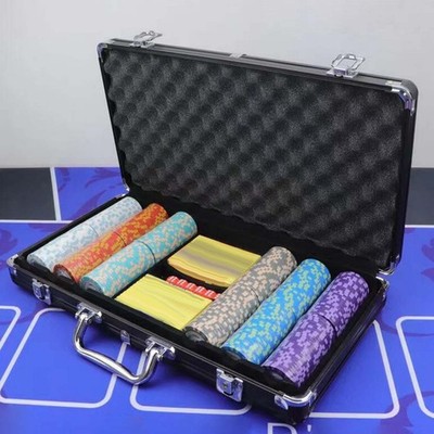 Chip Case Aufbewahrungskoffer Aluminiumlegierung Kartenbox mit Schloss Aufbewahrungsbehälter