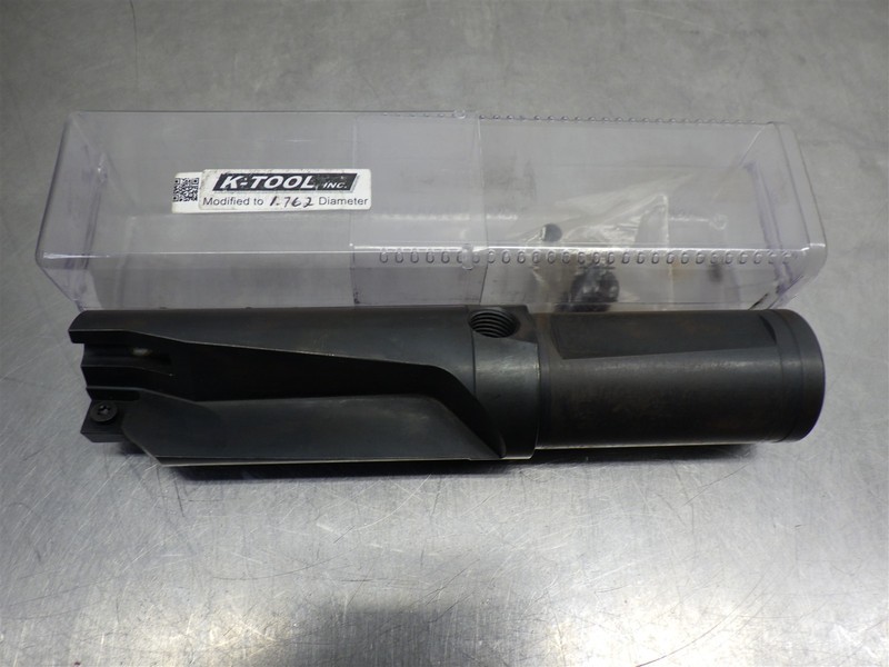 1 K-TOOL 1.762" Indexable Drill 1-1/2" Shank 7-1/2" OAL FB-1762