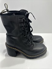 Dr.Martens CHESNEY  Black LEATHER LACE UP BOO...