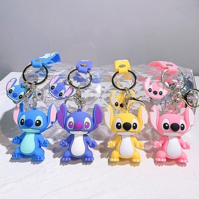 Stitch Keychain Bag Charm Car Keyring Festival Gift Cute Doll Creative Ornament