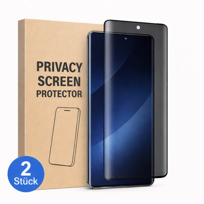 2x Privacy Anti Spy Sichtschutzfolie Matt für Xiaomi Poco X7